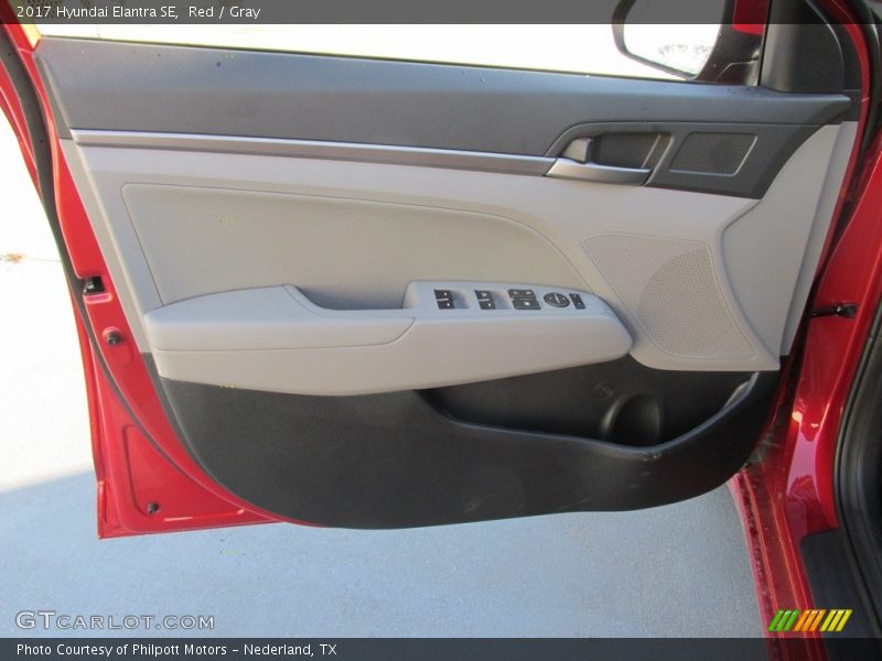 Red / Gray 2017 Hyundai Elantra SE