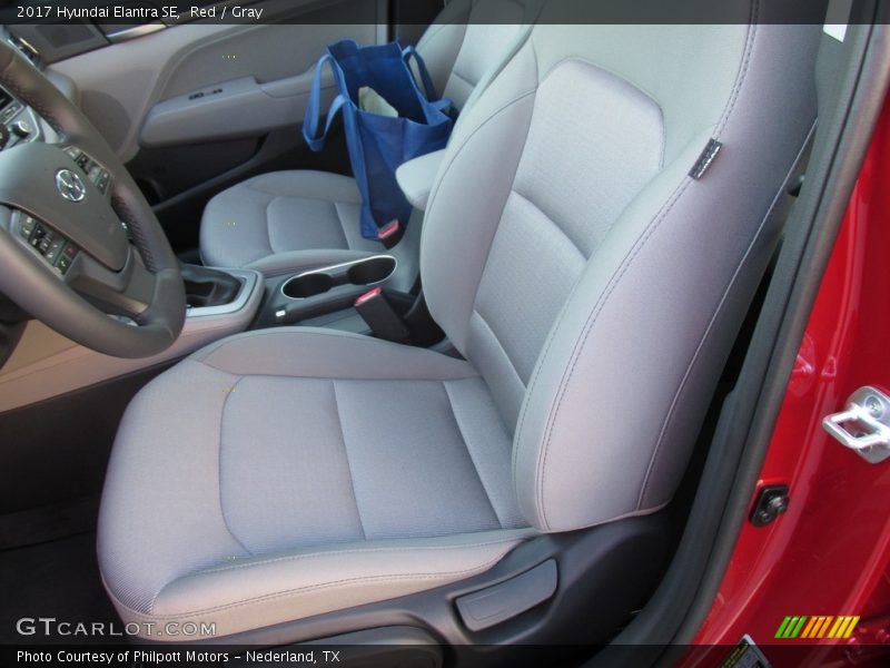 Red / Gray 2017 Hyundai Elantra SE