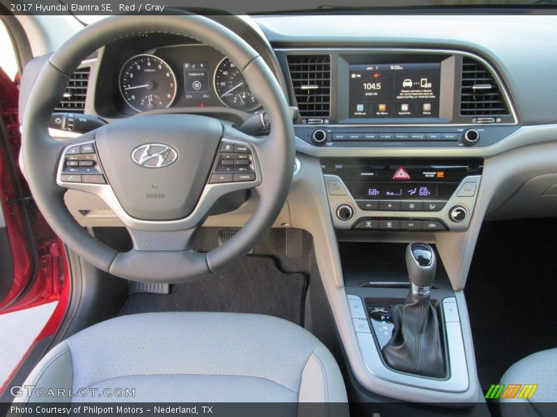 Red / Gray 2017 Hyundai Elantra SE