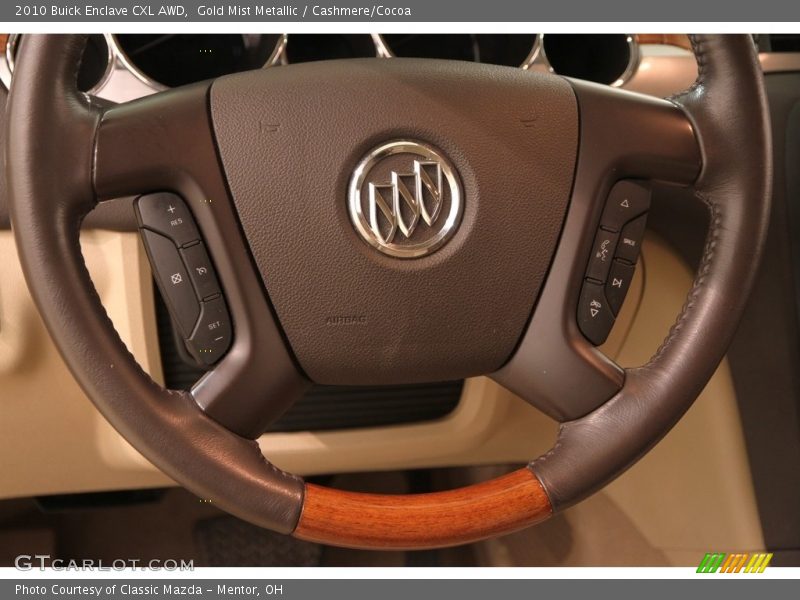 Gold Mist Metallic / Cashmere/Cocoa 2010 Buick Enclave CXL AWD