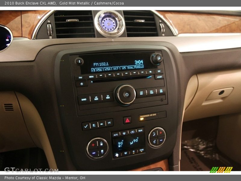 Gold Mist Metallic / Cashmere/Cocoa 2010 Buick Enclave CXL AWD