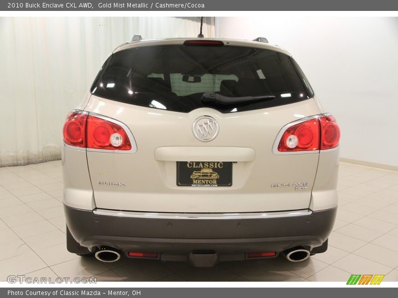 Gold Mist Metallic / Cashmere/Cocoa 2010 Buick Enclave CXL AWD