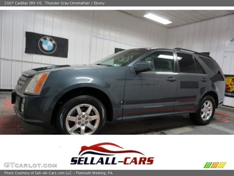 Thunder Gray ChromaFlair / Ebony 2007 Cadillac SRX V6