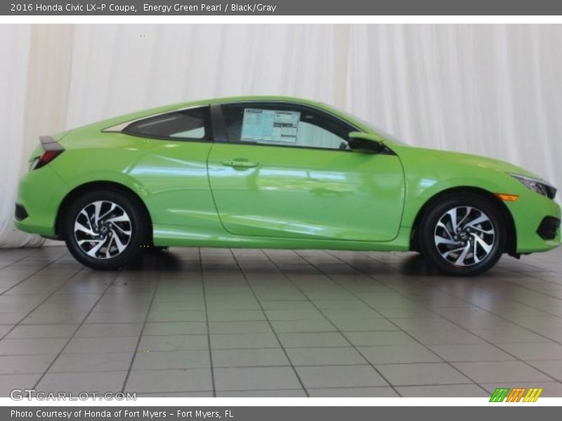  2016 Civic LX-P Coupe Energy Green Pearl