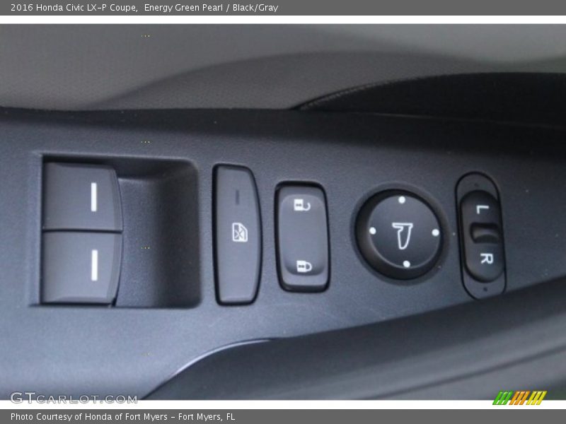Energy Green Pearl / Black/Gray 2016 Honda Civic LX-P Coupe