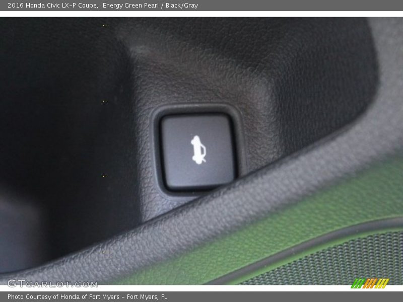 Energy Green Pearl / Black/Gray 2016 Honda Civic LX-P Coupe