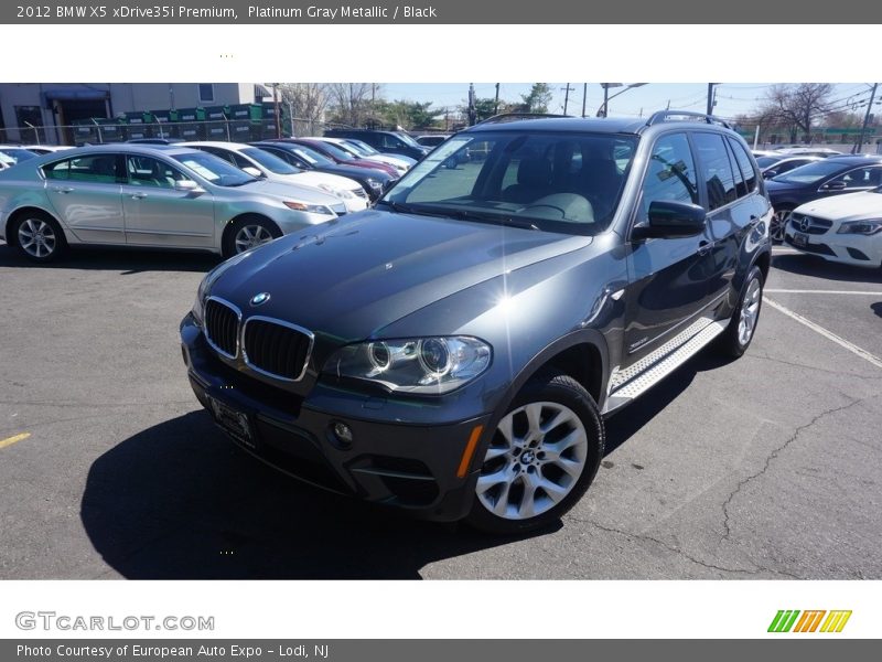 Platinum Gray Metallic / Black 2012 BMW X5 xDrive35i Premium
