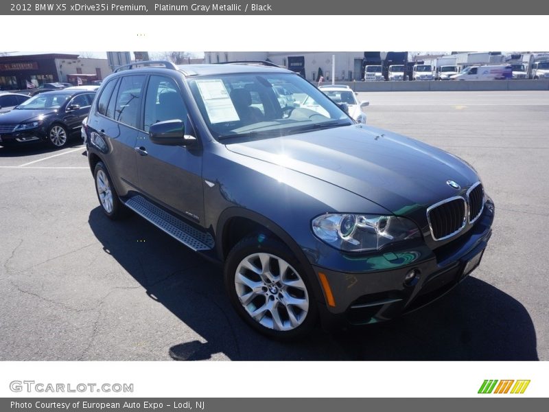 Platinum Gray Metallic / Black 2012 BMW X5 xDrive35i Premium