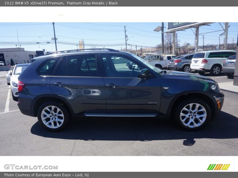 Platinum Gray Metallic / Black 2012 BMW X5 xDrive35i Premium
