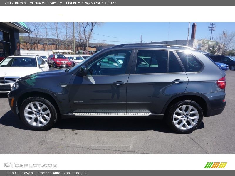 Platinum Gray Metallic / Black 2012 BMW X5 xDrive35i Premium