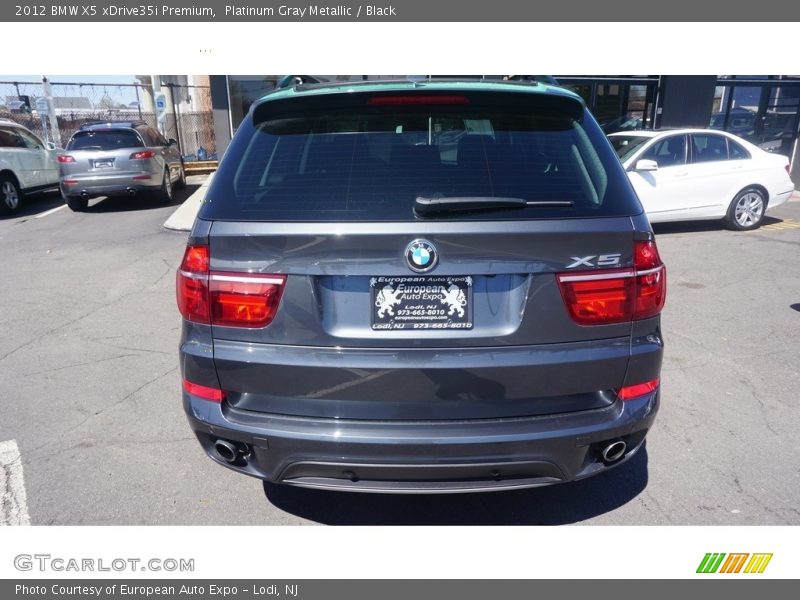 Platinum Gray Metallic / Black 2012 BMW X5 xDrive35i Premium