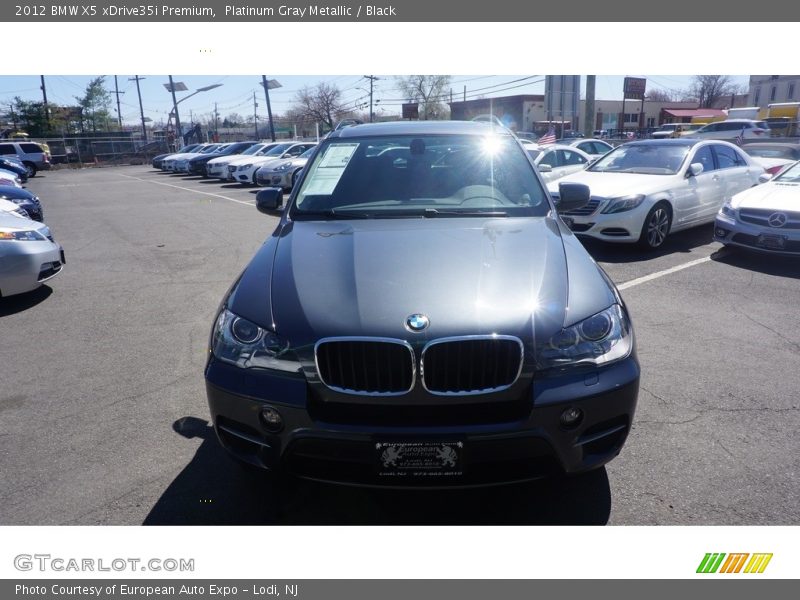 Platinum Gray Metallic / Black 2012 BMW X5 xDrive35i Premium