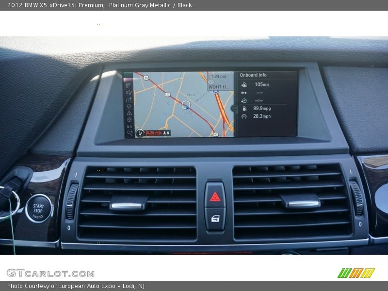 Platinum Gray Metallic / Black 2012 BMW X5 xDrive35i Premium