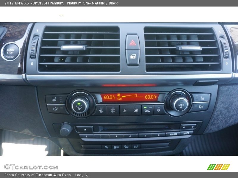 Platinum Gray Metallic / Black 2012 BMW X5 xDrive35i Premium