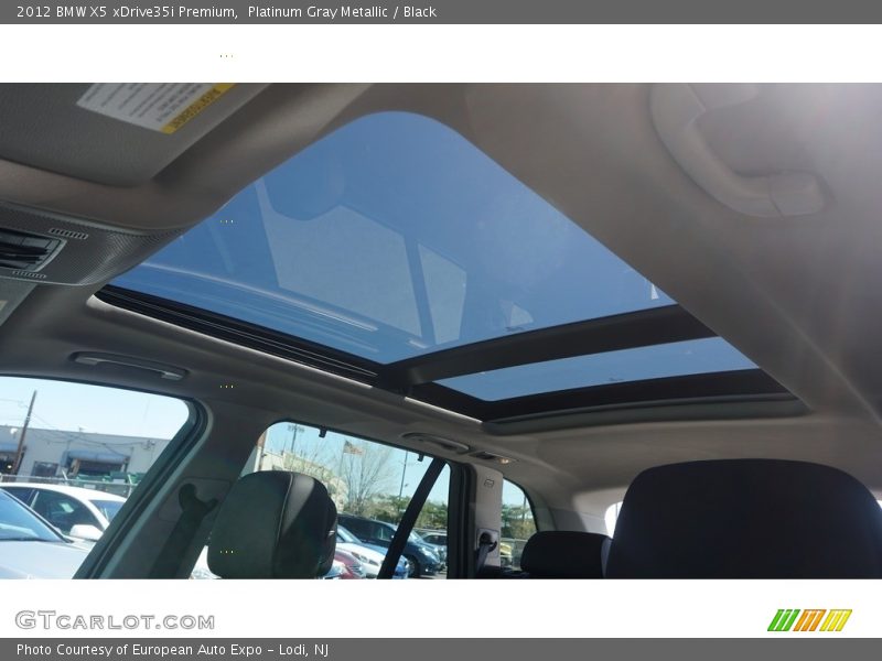 Platinum Gray Metallic / Black 2012 BMW X5 xDrive35i Premium