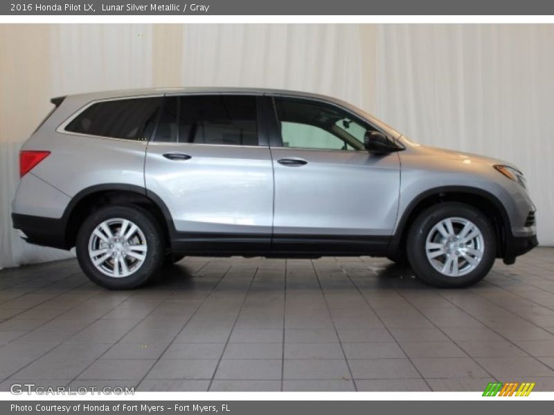 Lunar Silver Metallic / Gray 2016 Honda Pilot LX