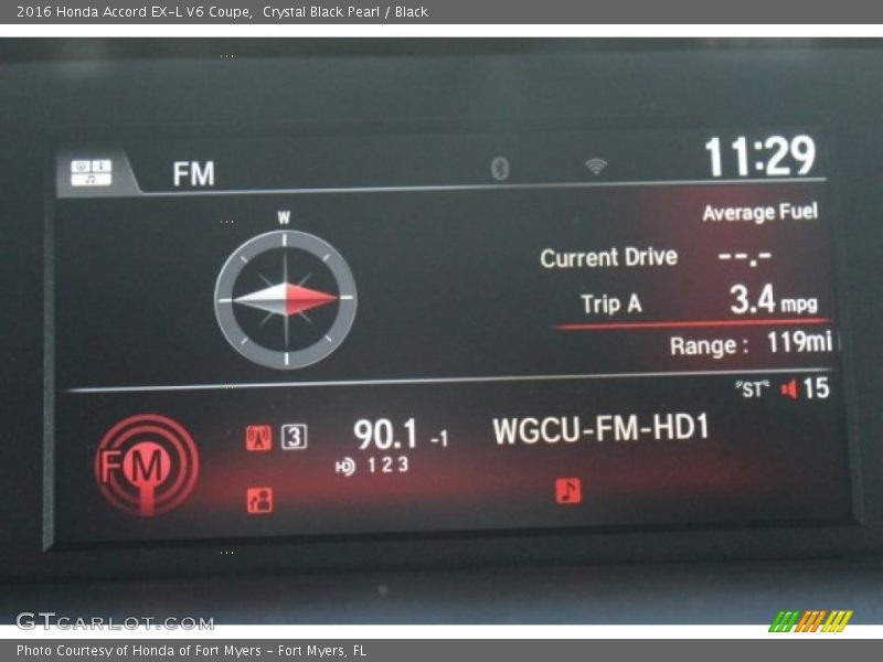 Crystal Black Pearl / Black 2016 Honda Accord EX-L V6 Coupe