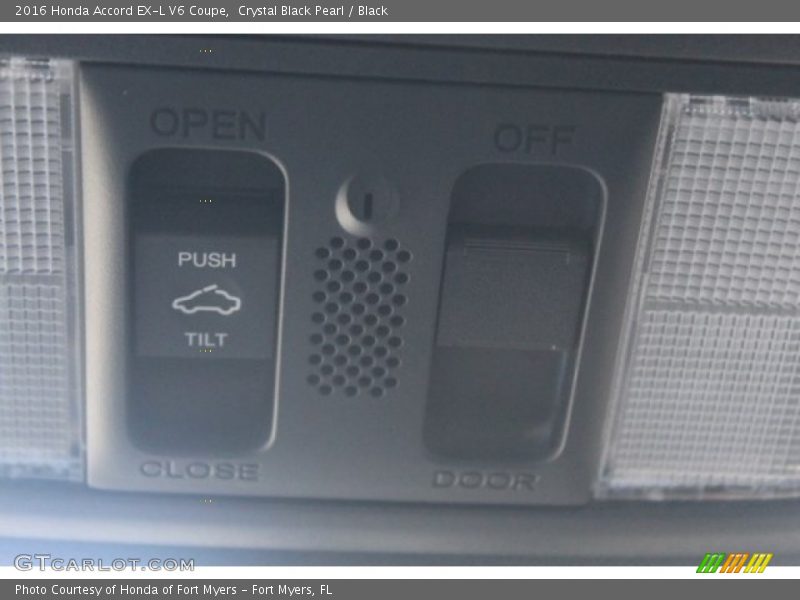 Crystal Black Pearl / Black 2016 Honda Accord EX-L V6 Coupe