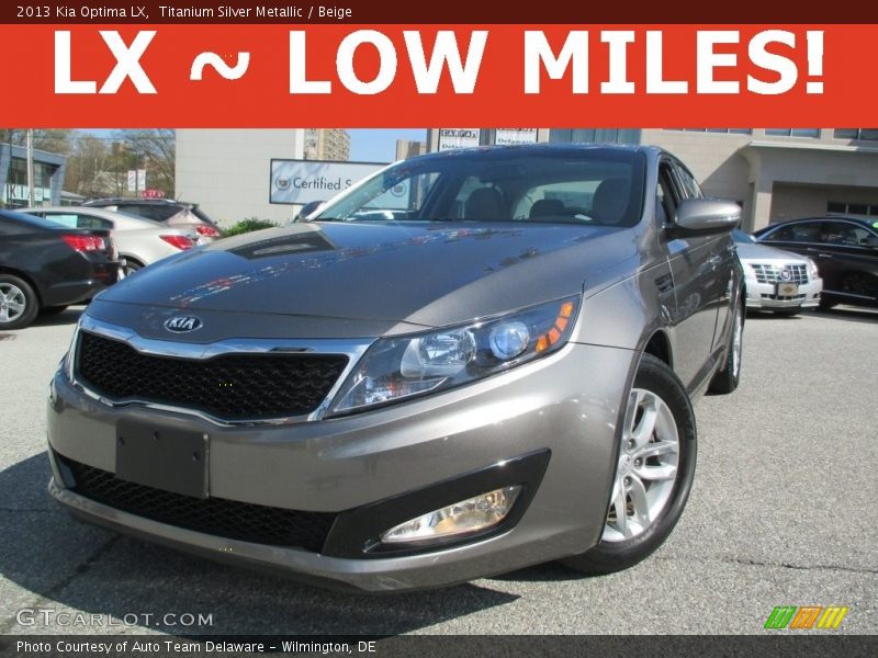 Titanium Silver Metallic / Beige 2013 Kia Optima LX