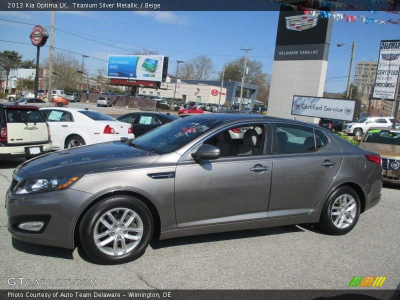 Titanium Silver Metallic / Beige 2013 Kia Optima LX