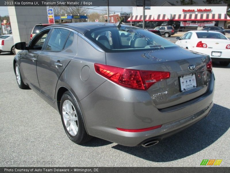 Titanium Silver Metallic / Beige 2013 Kia Optima LX