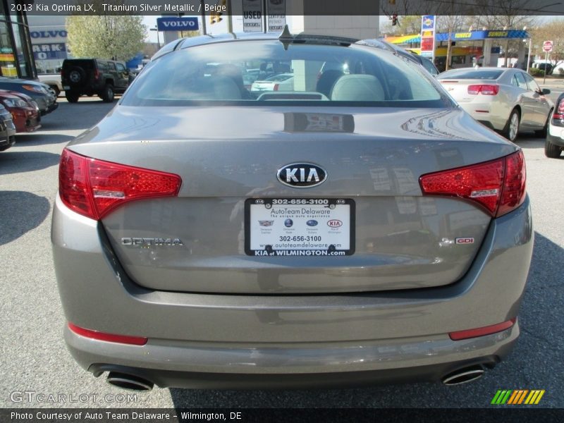 Titanium Silver Metallic / Beige 2013 Kia Optima LX