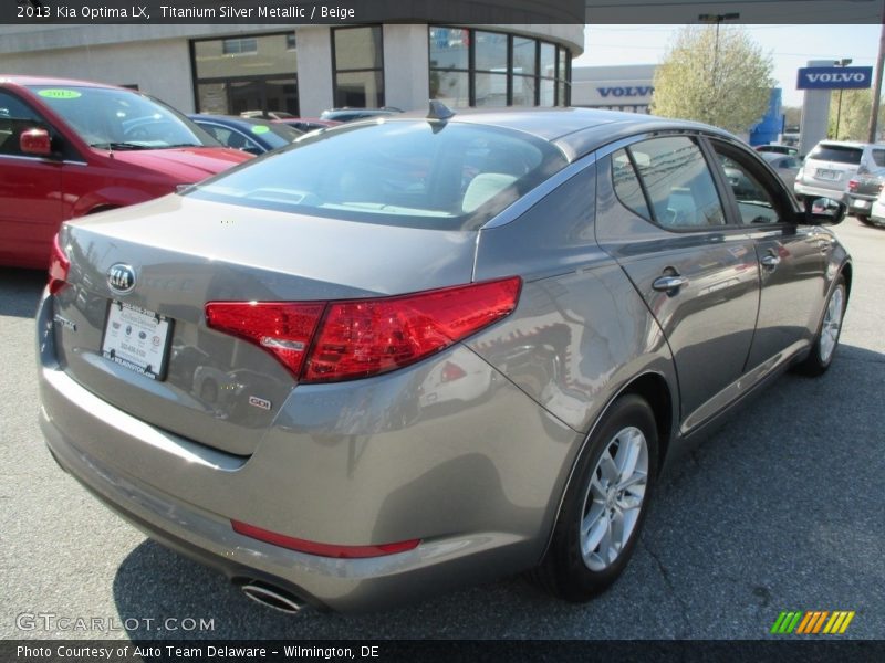 Titanium Silver Metallic / Beige 2013 Kia Optima LX