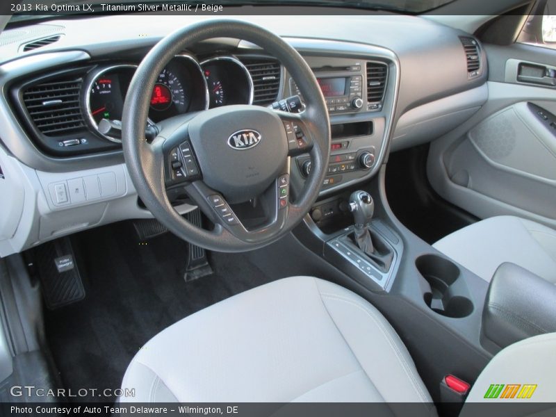 Titanium Silver Metallic / Beige 2013 Kia Optima LX