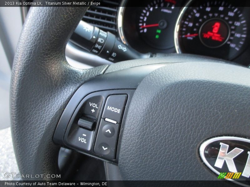 Titanium Silver Metallic / Beige 2013 Kia Optima LX