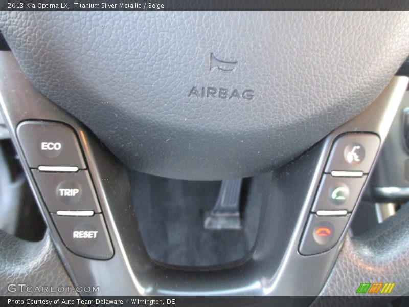 Titanium Silver Metallic / Beige 2013 Kia Optima LX