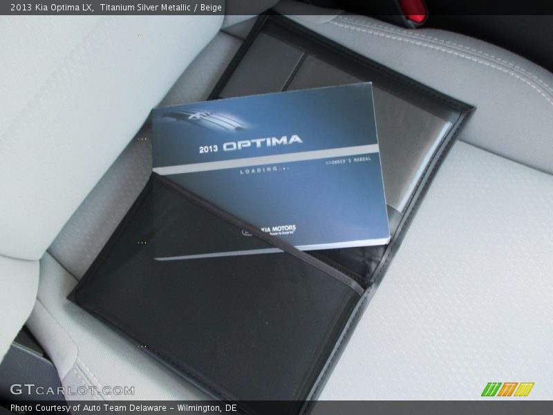 Titanium Silver Metallic / Beige 2013 Kia Optima LX