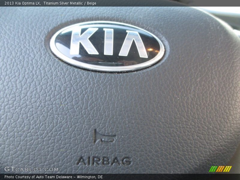 Titanium Silver Metallic / Beige 2013 Kia Optima LX