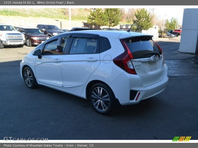White Orchid Pearl / Black 2015 Honda Fit EX-L