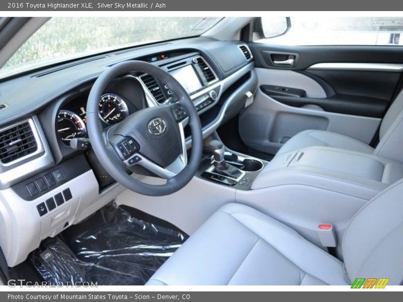 Silver Sky Metallic / Ash 2016 Toyota Highlander XLE
