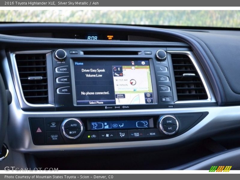 Silver Sky Metallic / Ash 2016 Toyota Highlander XLE