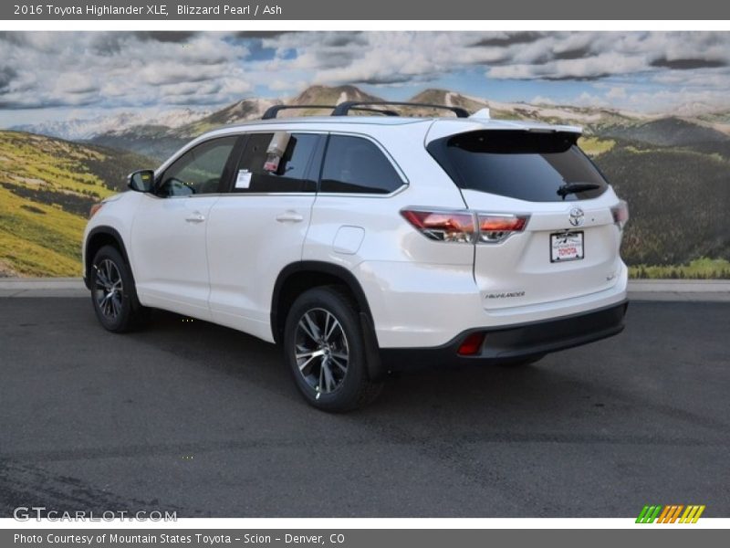 Blizzard Pearl / Ash 2016 Toyota Highlander XLE
