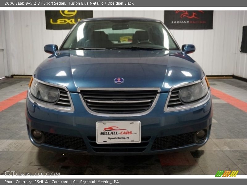 Fusion Blue Metallic / Obsidian Black 2006 Saab 9-5 2.3T Sport Sedan