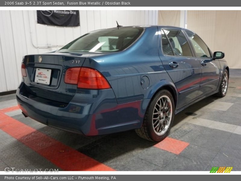 Fusion Blue Metallic / Obsidian Black 2006 Saab 9-5 2.3T Sport Sedan