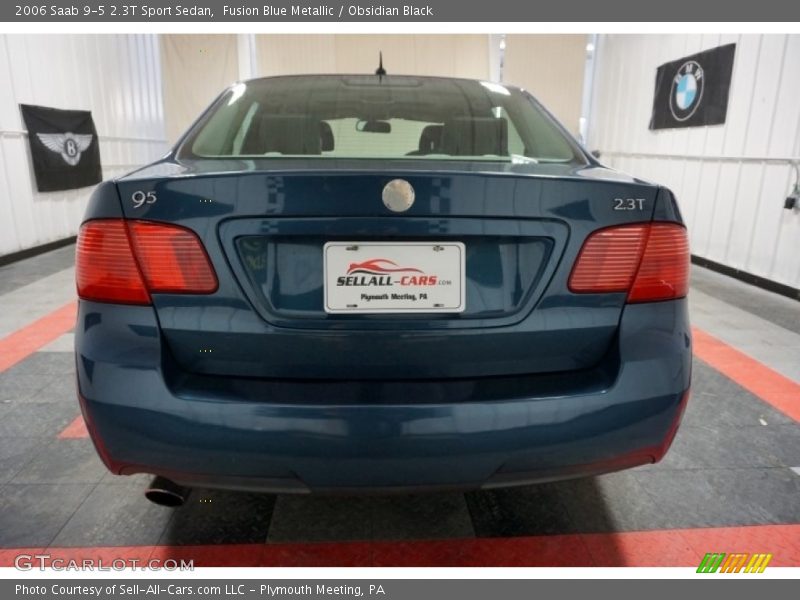 Fusion Blue Metallic / Obsidian Black 2006 Saab 9-5 2.3T Sport Sedan
