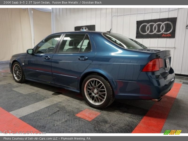 Fusion Blue Metallic / Obsidian Black 2006 Saab 9-5 2.3T Sport Sedan