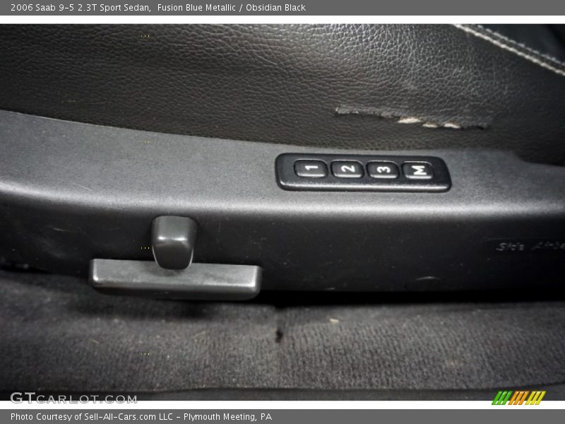 Fusion Blue Metallic / Obsidian Black 2006 Saab 9-5 2.3T Sport Sedan