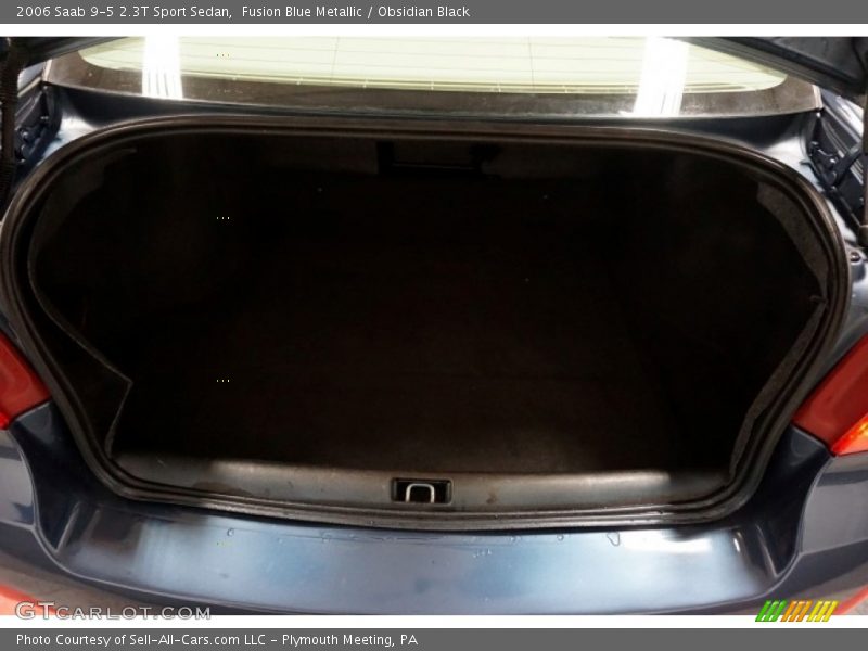 Fusion Blue Metallic / Obsidian Black 2006 Saab 9-5 2.3T Sport Sedan