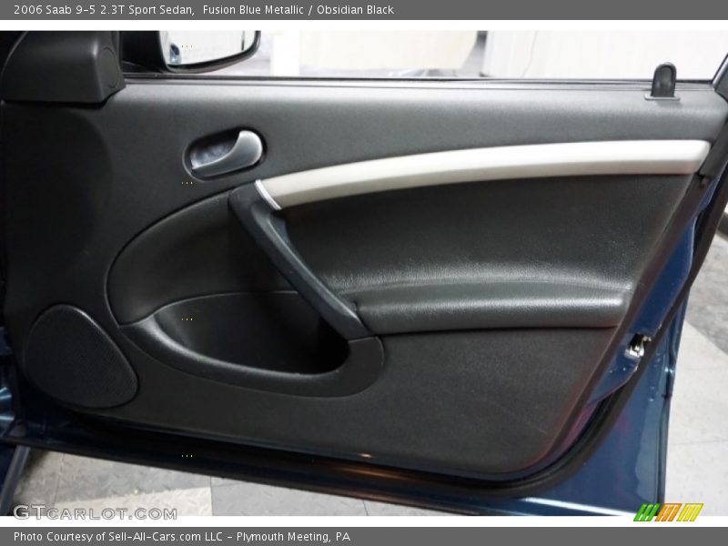 Fusion Blue Metallic / Obsidian Black 2006 Saab 9-5 2.3T Sport Sedan