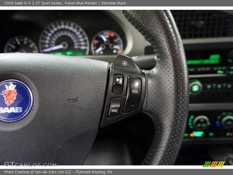 Fusion Blue Metallic / Obsidian Black 2006 Saab 9-5 2.3T Sport Sedan