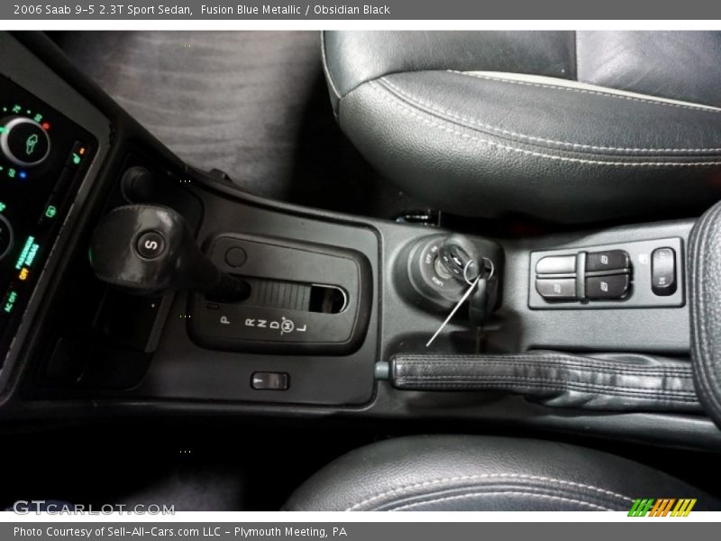 Fusion Blue Metallic / Obsidian Black 2006 Saab 9-5 2.3T Sport Sedan