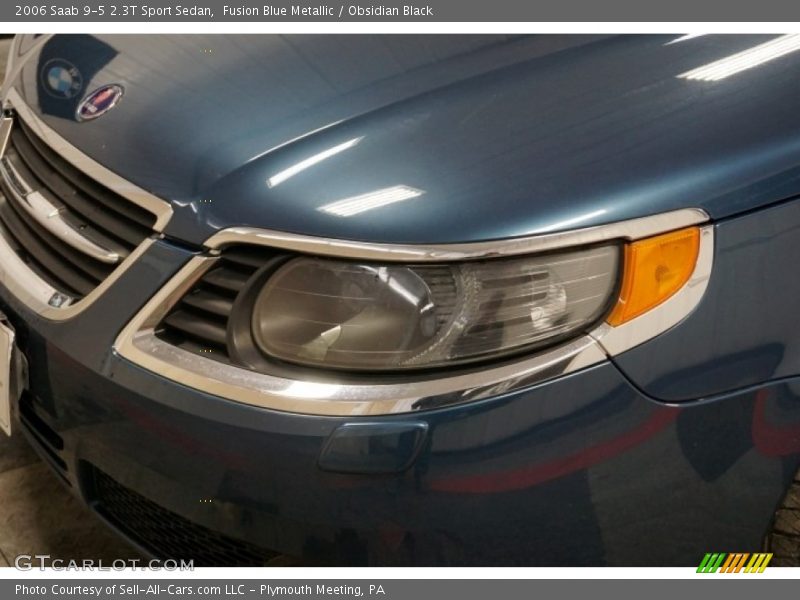 Fusion Blue Metallic / Obsidian Black 2006 Saab 9-5 2.3T Sport Sedan