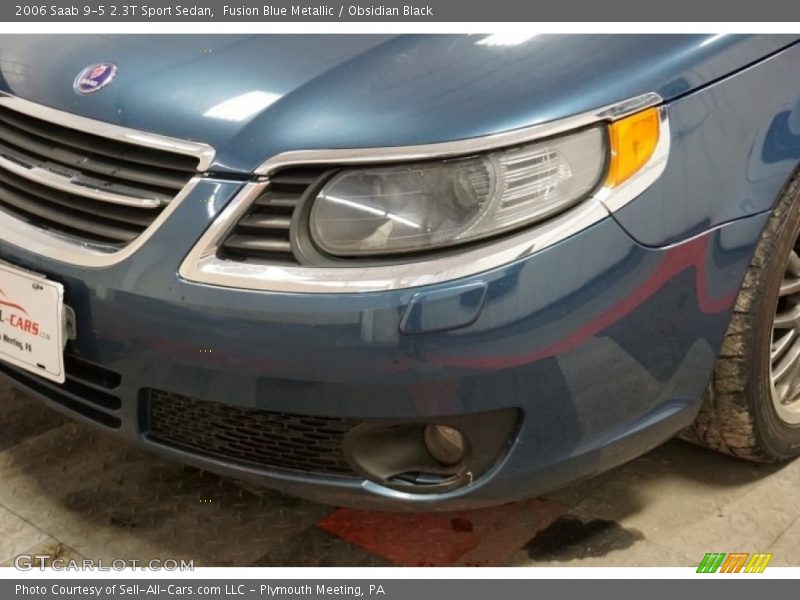 Fusion Blue Metallic / Obsidian Black 2006 Saab 9-5 2.3T Sport Sedan