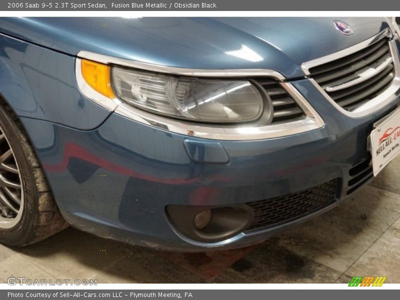 Fusion Blue Metallic / Obsidian Black 2006 Saab 9-5 2.3T Sport Sedan