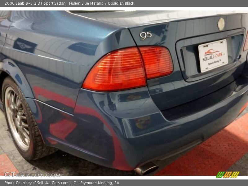 Fusion Blue Metallic / Obsidian Black 2006 Saab 9-5 2.3T Sport Sedan