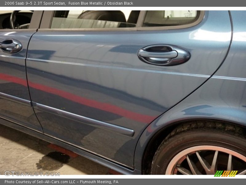 Fusion Blue Metallic / Obsidian Black 2006 Saab 9-5 2.3T Sport Sedan
